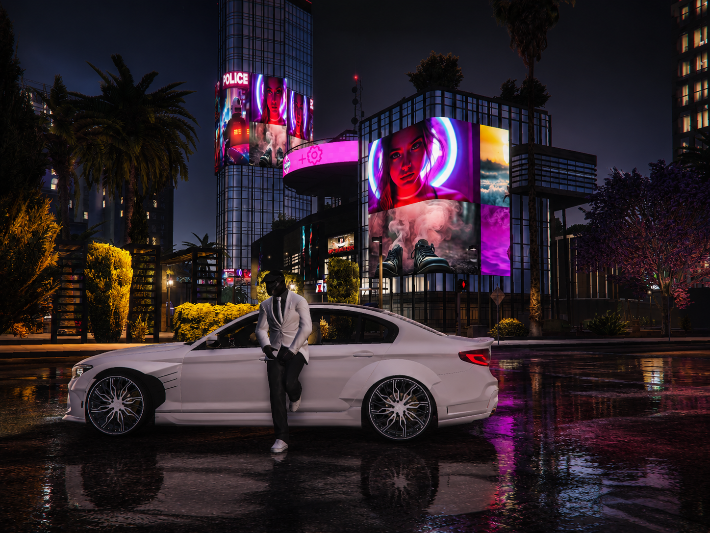 Vinewood Boulevard BMW nightlife
